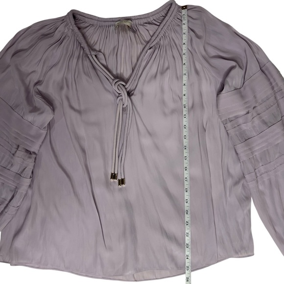 Ramy Brook Reggie Peasant Blouse in Pale Lavender Size XXL - Picture 11 of 13